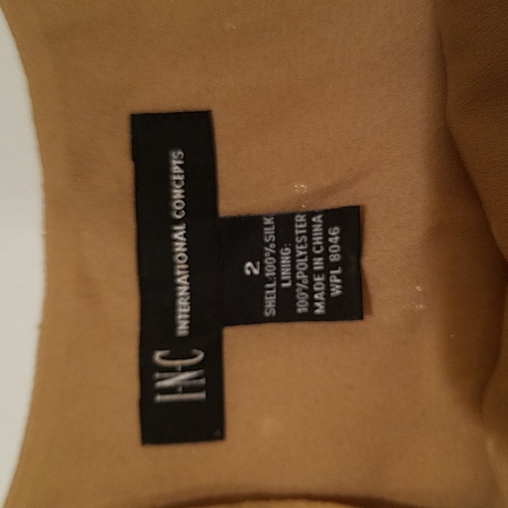 Gold Metallic Sequin and Silk Above Knee Shift Dress Party Dance Prom Sz 2 EUC - Picture 8 of 14